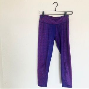 🌻Prana Purple Blue Geometric Printed Cropped Leggings